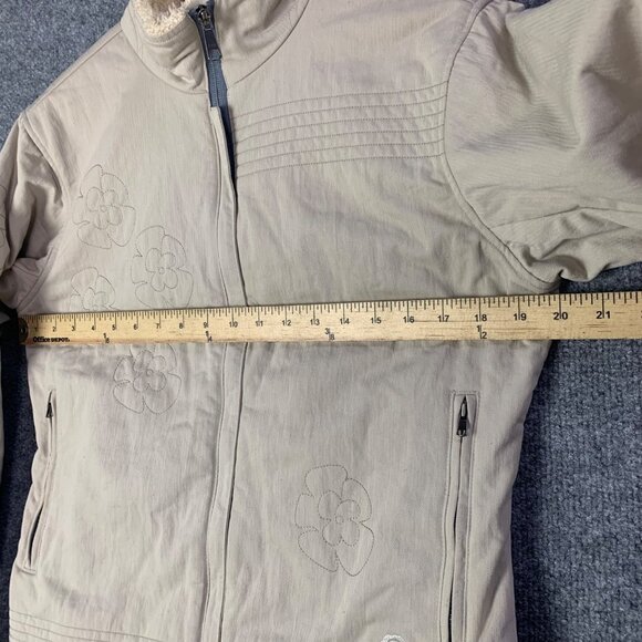 Mountain Hardwear Women’s Full Zip Sz S Jacket Floral‎ Embroidered Faux Fur Trim - Picture 5 of 10